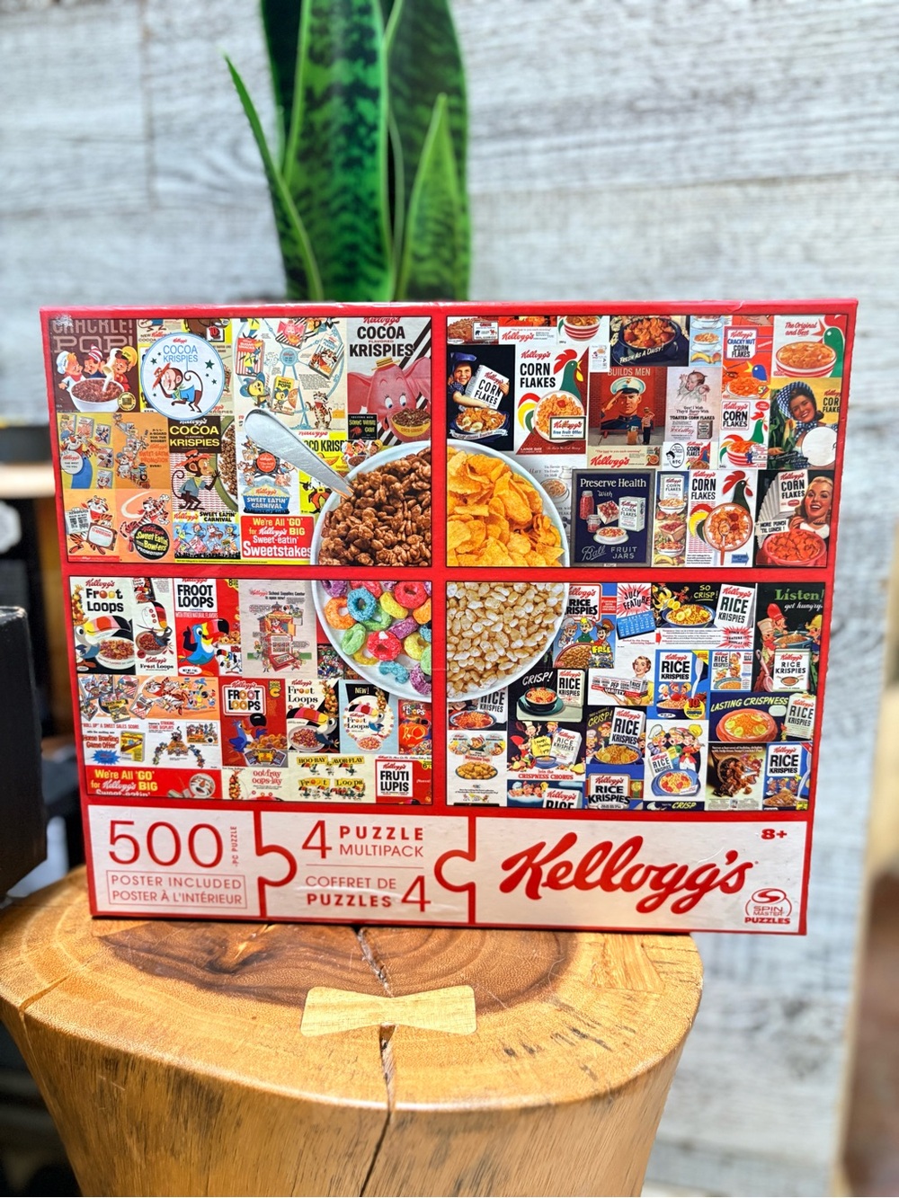 Spin Master | Kellogg's Retro Cereal Box 4x500pcs Puzzle Set - OPEN BOX COMPLETE